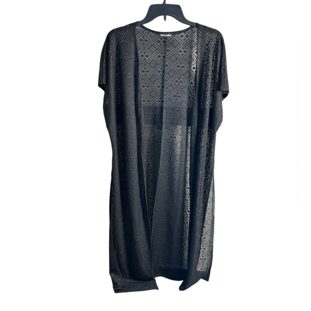 Elegant Black Lace Kimono